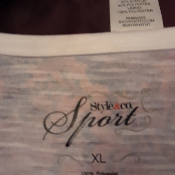 Macy's style & Co summer top  XL - Picture 6 of 9